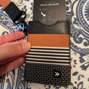 Never been used Thread card holder with lanyard